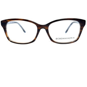 BCBGMAXAZRIA Merissa Brown Horn Eyeglasses Frame 53-16-140mm‎ H16878